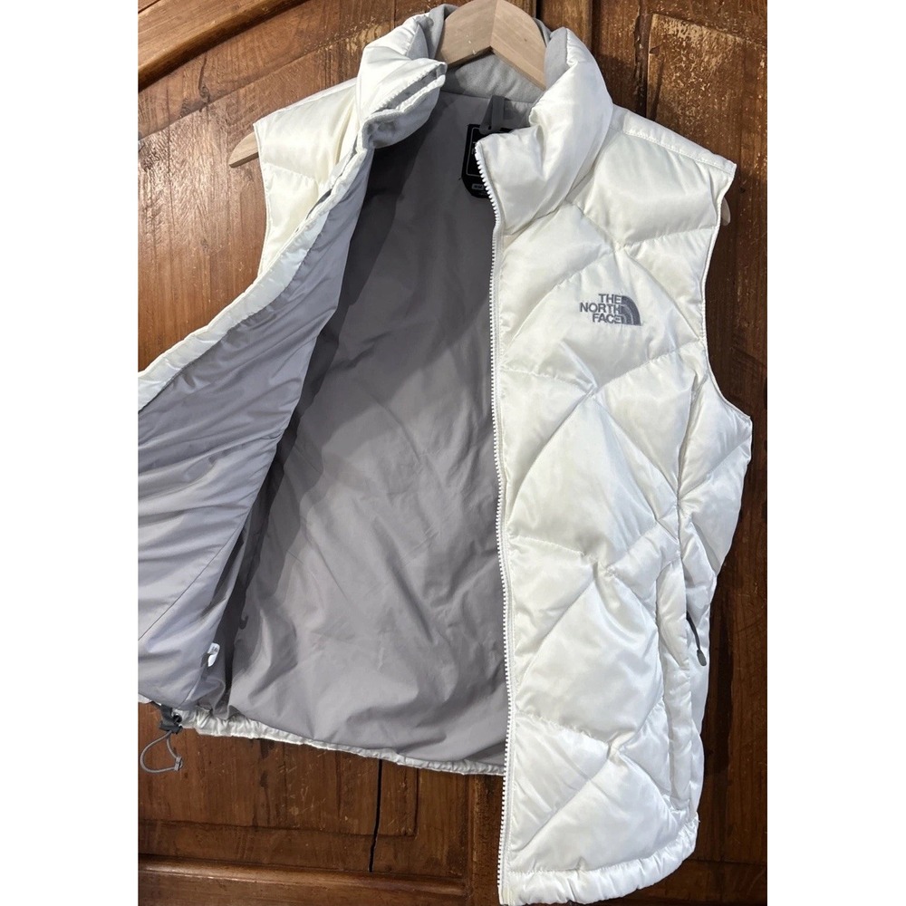 Women's The North Face Aconcagua Full Zip 550 Down Puffer Vest Jacket Med Quilt